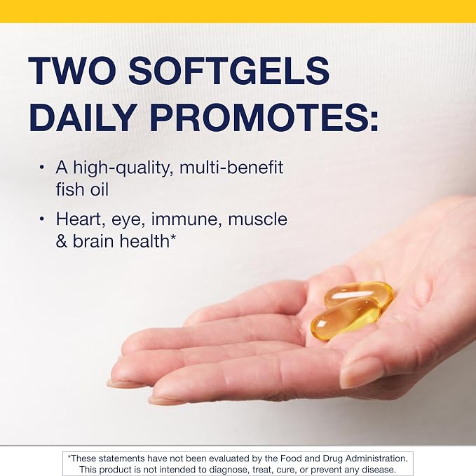 Metagenics OmegaGenics Fish Oil EPA-DHA 720 mg - High Potency Omega-3 Supplement* - Supports Heart, Joint, Brain & Immune Health* - Sustainably Sourced, Purity-Tested Fish Oil - 60 Softgels