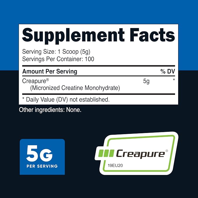 Nutricost Creapure® Creatine Monohydrate 500 Grams (Pack of 2)