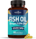 NEW AGE Omega 3 Fish Oil Supplement Immune & Health Support – Promotes Joint, Eye & Skin Health - Non GMO - EPA, DHA Fatty Acids Gluten Free (90 Softgels (Pack of 1))