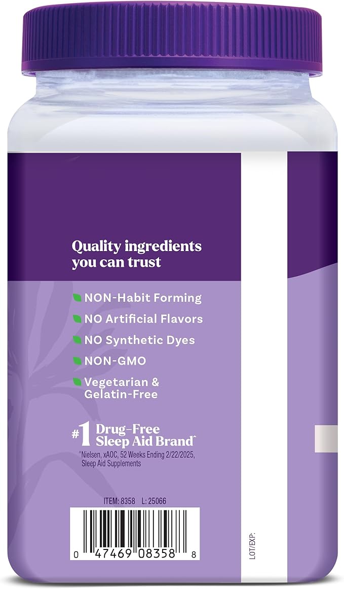 Natrol Sleep & Restore Magnesium Glycinate Blend Gummies,Magnesium for Sleep Aids for Adults,Melatonin-Free,Cherry Flavored,30 Day Supply,(Pack of 2)