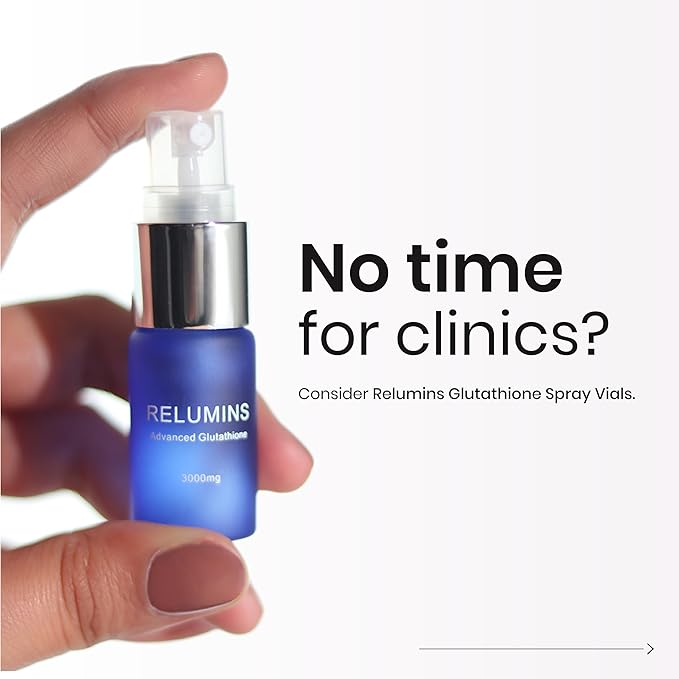 Relumins Highest Dose Sublingual Glutathione Oral Spray - New Advanced Formula 6000mg Plus Zinc - Professional Formula for Skin, Brain, and Immune Health, Made in USA (3000mg x 2 Bottles)