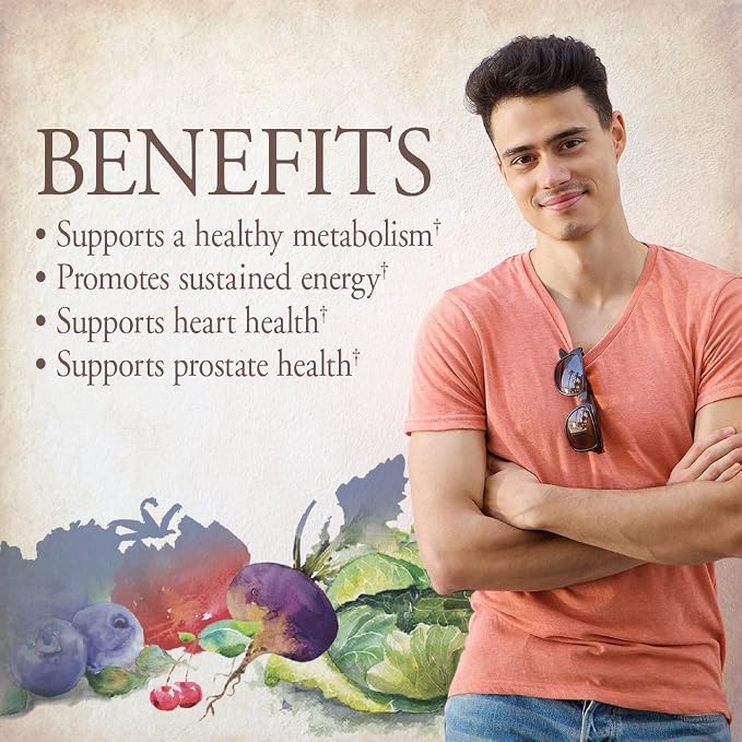 Garden of Life Organics Whole Food Multivitamin for Men,120 Tablets,Vegan Mens Vitamins and Minerals for Health and Well-Being,Certified Organic Vegan Multi,(Pack of 2)