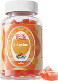 L-Lysine Gummies 1000mg - L-Lysine Supplements for Kids and Adults - Lip and Cold Sore* Support for Women - Chewable Lysine Gummies with Vitamin B12 - Vegan, Non GMO, Gluten-Free, 60 Counts