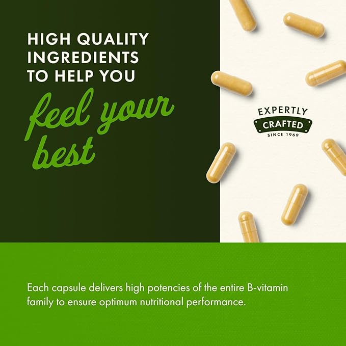 Swanson Balance B-50 High-Potency B Vitamin Complex for Busy Adults Seeking Immune, Heart, and Nervous System Support (250 Capsules)