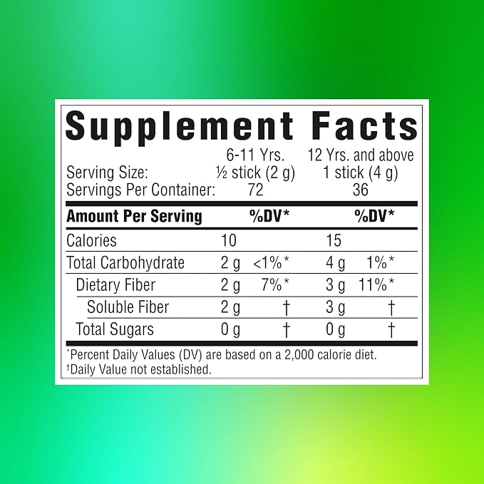 Benefiber On The Go Prebiotic Fiber Supplement Powder for Digestive Health, Daily Fiber, Unflavored - 28 Sticks (3.92 Ounces)