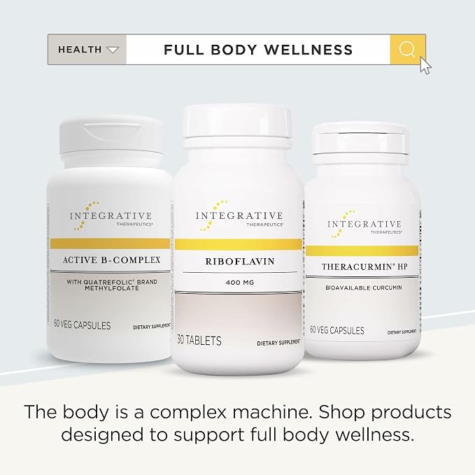Integrative Therapeutics Riboflavin - B2 Vitamin Supplement for Cellular Energy Support* - Supports Vitality & Red Blood Cell Production* - Gluten-Free & Dairy-Free - 30 Count (30 Servings)