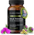 Mt. Angel Vitamins' Milk Thistle - Vegetarian Liver Support Supplement - Optimal Liver Health & Herbal Detox - Non-GMO & Gluten-Free - Made in The USA - 60 Capsules