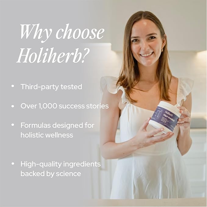 Holiherb Myo Inositol + Methylfolate Supplement for Women | Fertility Supplements for Hormonal Balance & Ovarian Health Support | 4g of Myo Inositol per Serving | 45 Servings