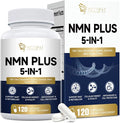 NMN Supplement 1000mg – NMNH Alternative 5-in-1 NAD Supplement w/Resveratrol, Apigenin, Quercetin & Black Pepper – Supports Cellular Energy, Healthy Aging & Longevity – 120 Veggie Capsules