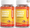 Turmeric Curcumin Gummies 500mg for Adults, with Black Pepper, Ginger Root, Vitamine C, Low Sugar Fruit Gummies, Orange Flavor - 120 Counts