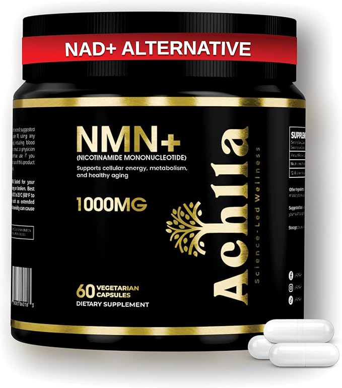 NMN Nicotinamide Mononucleotide Supplement 1000 mg Per Serving – High Strength NMN Capsules for Daily Wellness Routine – 30 Servings Per Container – Vegetarian Capsules with Clean Formula