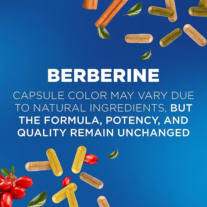 Nutrivein Premium Berberine 1200 mg with Ceylon Cinnamon - 120 Capsules: High-Absorption Berberine Supplement for Defenses, Digestion, & Metabolism