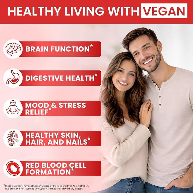 2 Pack Vitamin B Complex 20000 mcg - Vitamin B12 Sublingual Methylcobalamin Extra Strength Raspberry Liquid Drops for Women and Men - USA Made, B1, B2, B3, B5,B6, Biotin, Folic Acid | 4fl oz (120ml)