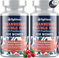 72mg PAC, Cranberry Pills for Women - Organic Cranberry Juice Extract Plus 1000mg D-Mannose, Supports Urinary Tract Health, Cranberry Supplement - 180 Capsules