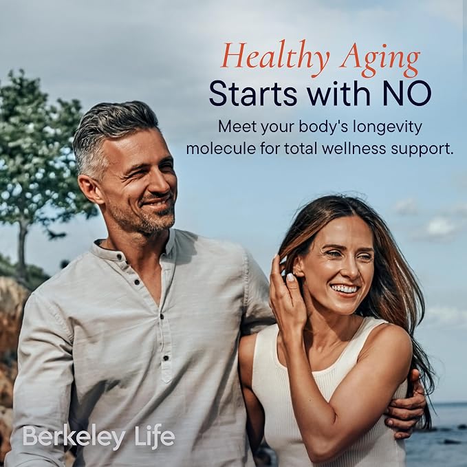 Berkeley Life Nitric Oxide Support Supplement - Nitric Oxide Booster for Men & Women - Blood Flow & Circulation with Beet Root Powder to Support Energy, Heart Health & Healthy Blood Pressure- 30 Count