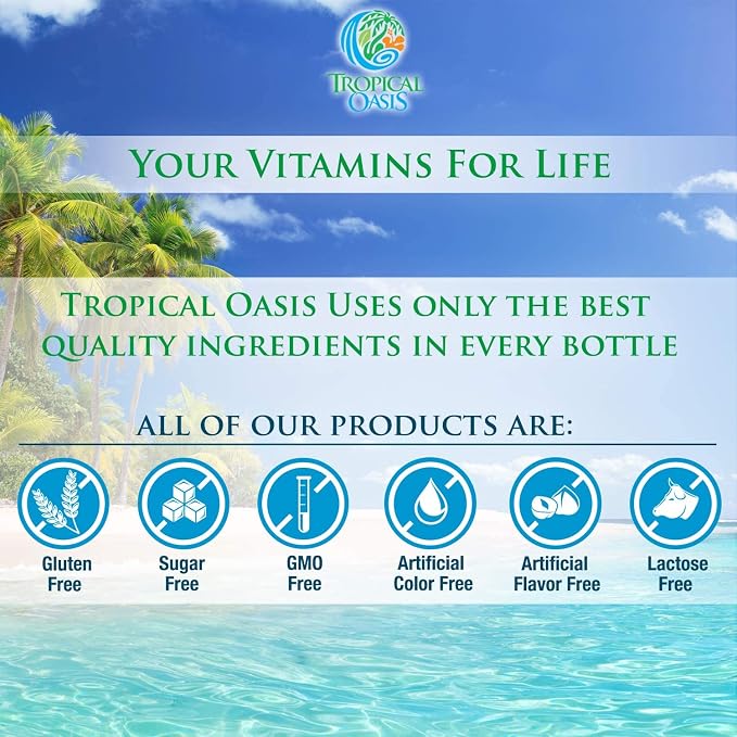 Mega Premium Liquid Multivitamin | Natural Immune Support Vitamin w/ 1333% Vitamin C, 200% D3, Zinc + 20 Vitamins, 70 Minerals, & 21 Amino Acids | Sugar Free | Orange Flavor | 98% Absorption | 32 Serv