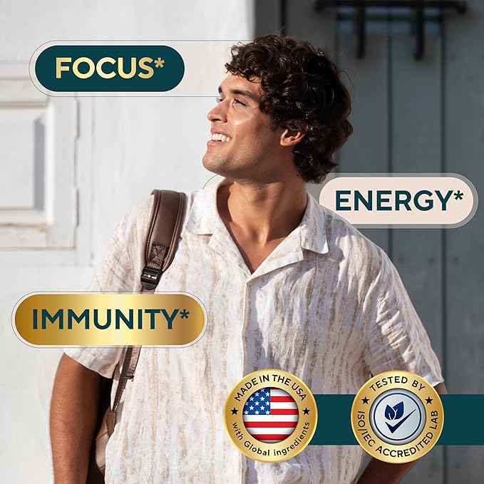 Ashwagandha KSM 66 with Black Pepper - USA Made KSM-66 Ashwagandha Supplements for Energy, Relaxation and Normal Cognitive Function - 60 Caps