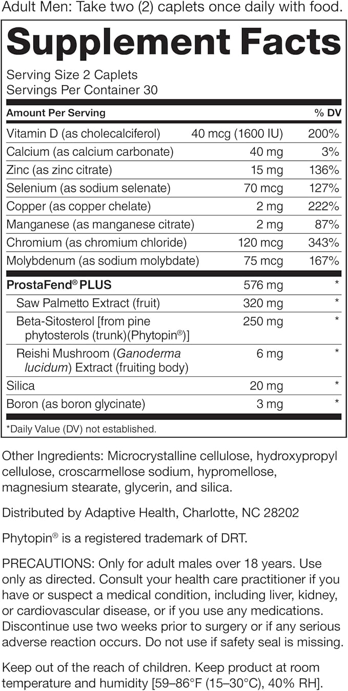 SUPER BETA PROSTATE Advanced with Saw Palmetto - Prostate Health Supplements for Men, Bladder & Urinary Support with Beta-sitosterol, Reishi, Saw Palmetto, Vitamin D, Zinc Oxide, Selenium - 240 Count