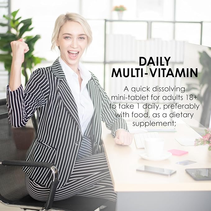 MASON NATURAL Mini Multivitamin with Iron & 12 Key Nutrients, 1 Year Supply | 12 essential nutrients plus iron, including vitamins A, C, D, E, B-complex, folate & calcium for daily support