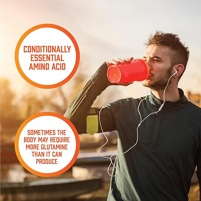 NOW Foods Sports Nutrition, L-Glutamine, Double Strength 1,000 mg, Amino Acid, 120 Veg Capsules