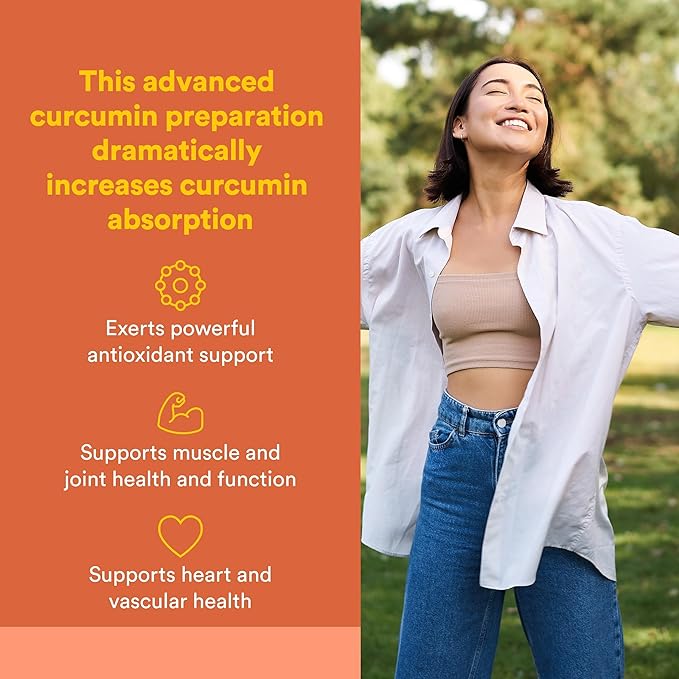Natural Factors CurcuminRich Double Strength Theracurmin - Antioxidant Support Supplement with Curcumin - Dietary Supplement Aids Muscle & Joint Health - 120 Vegetarian Capsules (120 Servings)