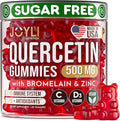 JOYLI Quercetin Gummies - Quercetin with Bromelain Zinc Vitamin C & Vitamin D3 - Quercetin Supplement 500MG for Immune System & Allergy - Quercetin for Kids and Adults - 60 Quercetin Chewable