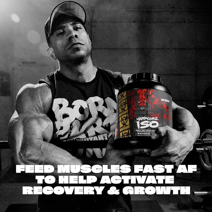 Mutant Hardcore ISO Whey Protein Isolate Powder Acts Fast to Help Recover, Build Muscle, Bulk and Strength, 5 lb - Vanilla Ice Cream