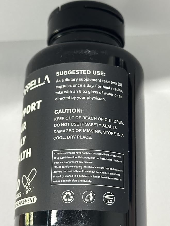 ACAPPELLA Grape Seed Extract Capsules with Omega 3 Capsules Bilberry Lutein Zeaxanthin Lycopene Resveratrol Supplement - 120 Count