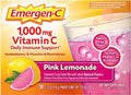 Emergen-C 1000mg Vitamin C Immune Support Powder Pink Lemonade 30CT includes Zinc, Manganese, 7 B Vitamins and Electrolytes for Back to School Essentials
