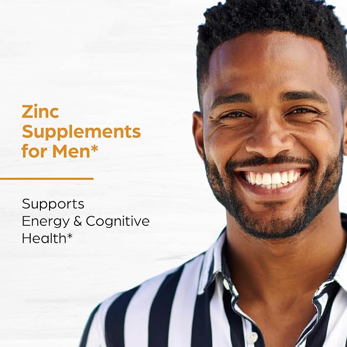Zinc 50mg Capsules for Men and Women, 120 Count | Highly Absorbable Zinc Supplements for Immune System Support | Zink 50 mg Mono Methionine Chelated Complex |Helps with Skin Health & Overall Immunity