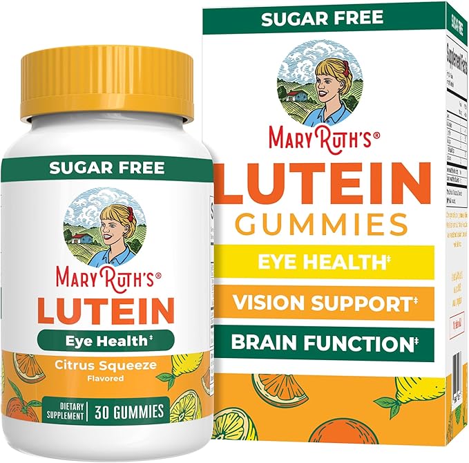 MaryRuth’s Lutein Gummies with Zeaxanthin | Lutein & Zeaxanthin Supplement | Eye Health | Blue Light Filtering | Vision Support | Adult Eye Supplement for Visual Function | Non-GMO & Vegan | 60 Count