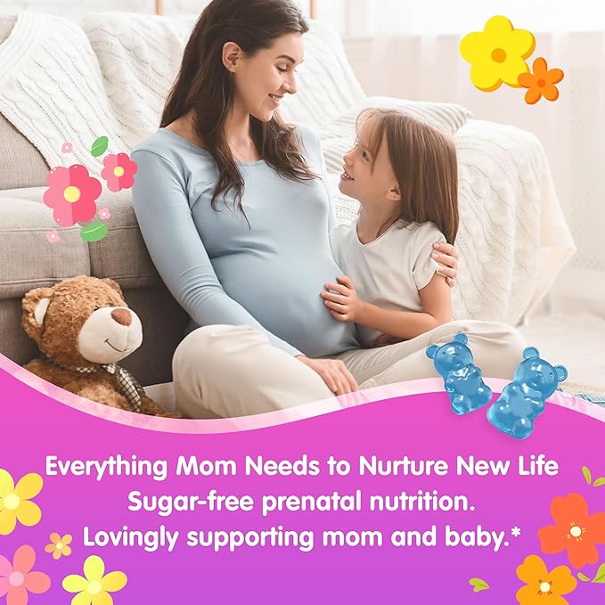 Prenatal Vitamins for Women with Methylfolate, Vegan Omega-3 DHA, Organic Food Blend, Probiotics, Iron, Vitamin D3 B6 B12, Choline, Sugar Free Multivitamin for Women During & Post Pregnancy, 120 Cts
