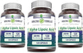 Amazing Formulas Alpha Lipoic Acid | 600 Mg Per Serving Supplement | Capsules | Non-GMO | Gluten Free | Made in USA (120 | 3 Pack)