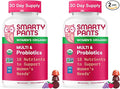 SmartyPants Organic Women's Multivitamin Gummies: Biotin,Probiotics,Methylfolate,Omega 3 (ALA),Vitamin D3,C,Vitamin B12,B6,A,K & Zinc,Inositol,Gluten Free,(30 Day Supply),120 Count (Pack of 2)
