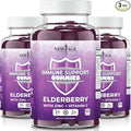 NEW AGE Immune System Support Gummies - Sambucus Black Elderberry Gummies with Vitamin C and Zinc (180 Count (Pack of 3))