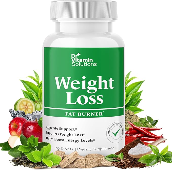 Weight Loss Supplements for Women & Men - Includes Green Tea Extract, Chromium, Vitamin B6 - Energy Booster, Belly Fat Burner & Appetite Suppressant Diet Pills - 30 Tablets