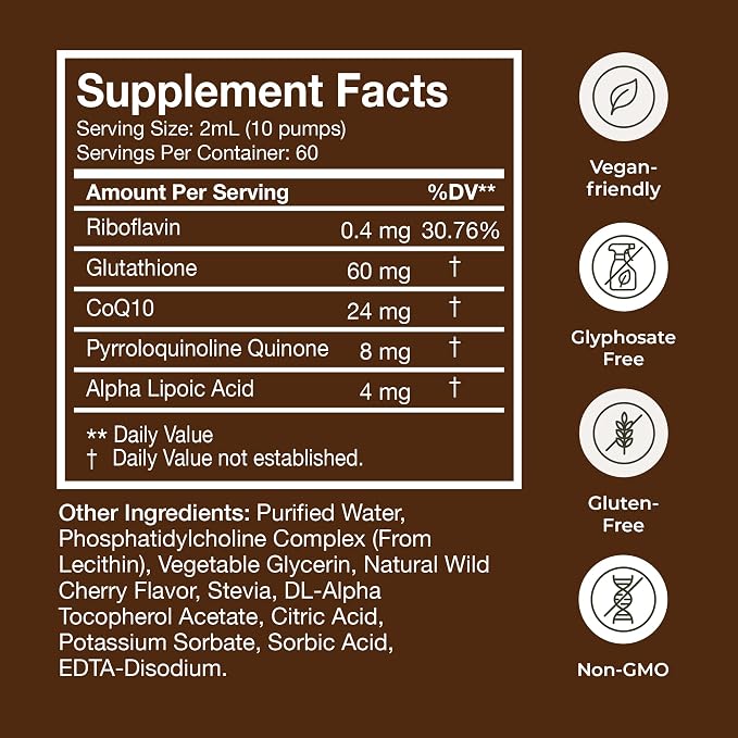 Terra Health Essentials - Liposomal Glutathione - Supports Immunity, Skin, Hair, and Healthy Aging - Maximum Absorption Glutathione Supplements - 30 Day Supply, 2oz