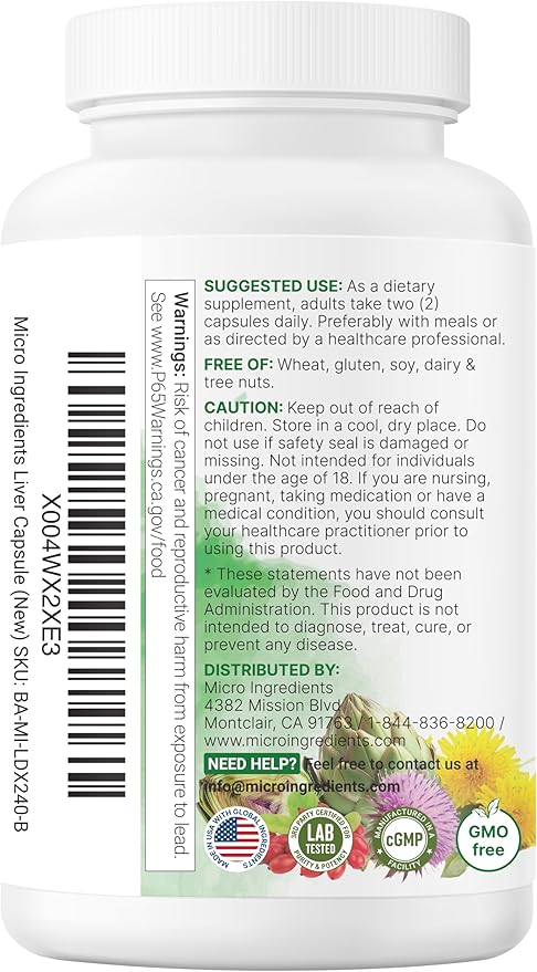 Liver Advanced+, 240 Veggie Capsules | 20-in-1 Complex with Milk Thistle, Dandelion, NAD, NAC, ALA, TUDCA, Glutathione, Artichoke, Turmeric, & Astragalus | Non-GMO, Gluten Free