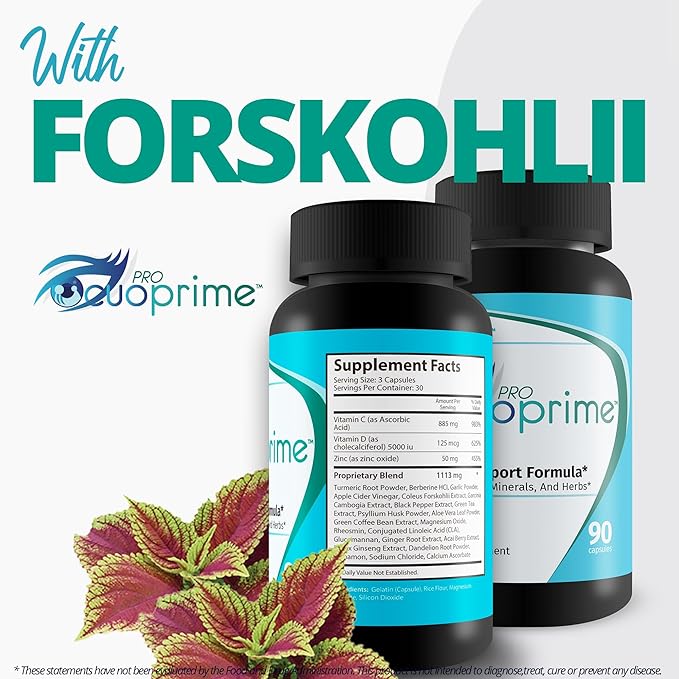 Pro Ocuoprime - Eye Health & Vision Health Support Supplement - Promote Healthy Eyesight & Clear Vision - Help Reduce Eye Strain, Eye Pressure, Dry Eyes, & Blurred Vision - Pro Ocuprime Vision Formula