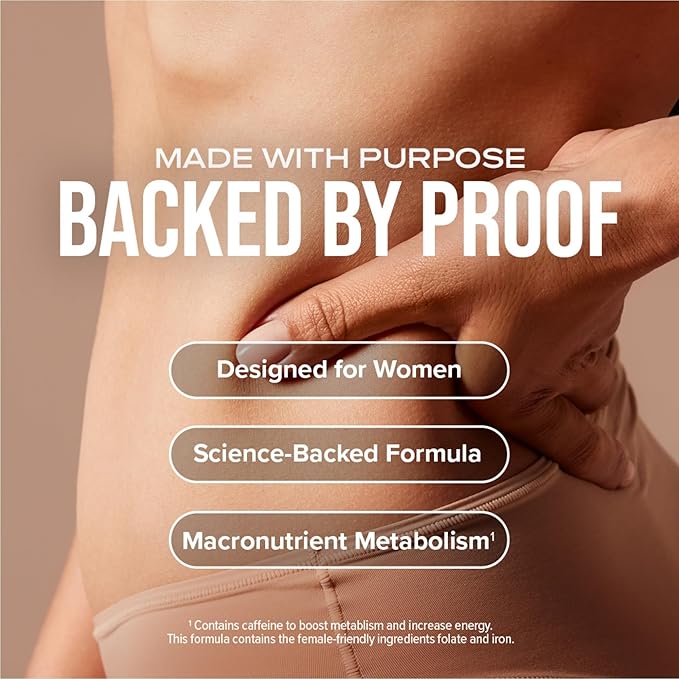 Hydroxycut +Women - 60 Rapid-Release Liquid Capsules - Includes Biotin, Collagen, Folate & Iron
