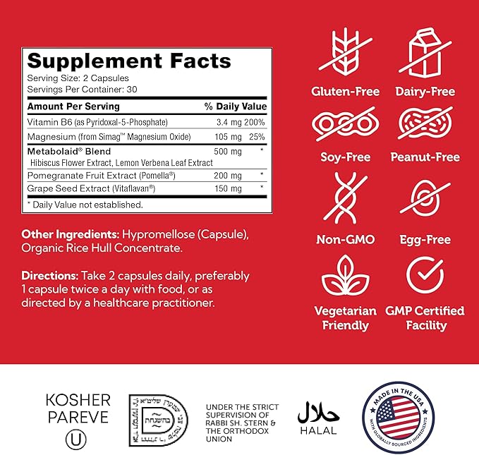 Zahler 120/80 Cardiovascular Support Formula, Supports Healthy Blood Pressure Levels 60 Capsules.