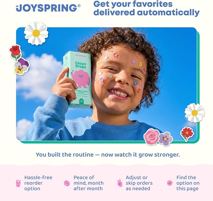 JoySpring Sleepberry Kids Melatonin 3 mg – Liquid Sleep Aid with L Theanine, High Absorption Berry Drops (2 fl oz) 60 Servings, Children's Melatonin with Vitamin D Kids Travel Essentials