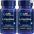 Life Extension L-Carnitine – 500 mg, Energy & Memory Supplement – Free Form Amino Acid, Nitric Oxide Support, Healthy Blood Pressure | Gluten-Free, Non-GMO, Vegetarian | 30 Capsules (Pack of 2)