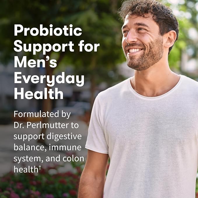 Garden of Life Probiotics for Men, Dr Formulated 50 Billion CFU 15 Probiotics for Digestive Health + Organic Prebiotic Fiber, Colon & Immune Support, Daily Gas Relief, Shelf Stable, 30 Capsules