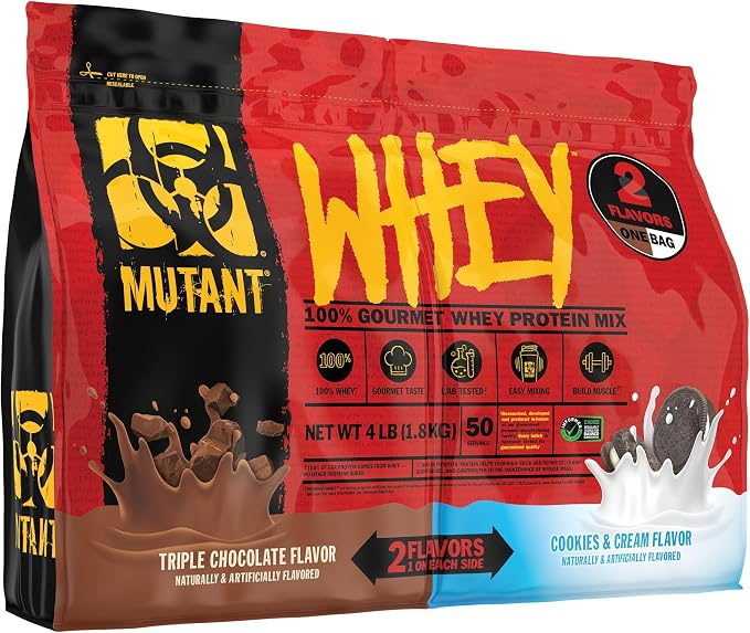 Mutant Whey Dual Chamber | Triple Chocolate & Cookies & Cream 1.8kg (4lbs)