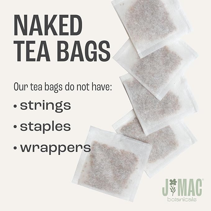 J Mac Botanicals, Organic Hibiscus Tea Bags (50 Count) - Certified by Organic Certifiers, Inc. - Quality Tea From Nile Valley, Egypt, Packaged in the USA