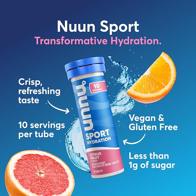 Nuun, Electrolyte Drink Tabs Citrus Fruit, 8 Count, 1.8 Ounce