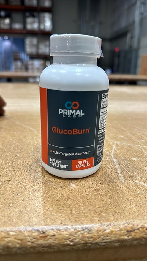 Primal Labs GlucoBurn Support Supplement with White Mulberry Leaf Extract and Alpha Lipoic Acid, 90 Veg capsules