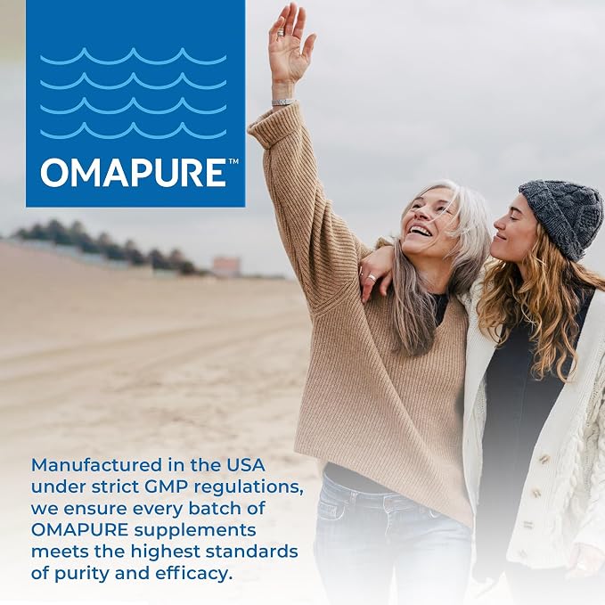 OMAPURE Wild Caught Omega-3 Supplements with High EPA & DHA (10 Bottles, 120 Softgels) - Burpless Formula Supports Heart & Joint Health, Promotes Brain Function