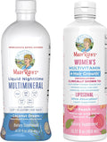MaryRuth's Liquid Nighttime Multimineral (Coconut, 32oz) & Women's Multivitamin + Hair Growth Liposomal (Peach) | Clean Label Project Verified® | Vegan | Beauty, Bedtime Routine, & Overall Health